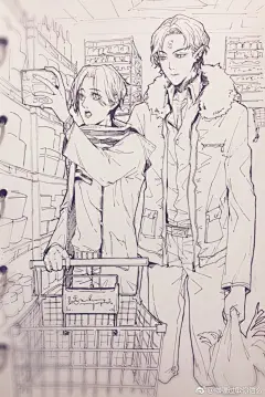 忘记在这里发惹_(:з」∠)_p1漠尚回到现代的夫夫日常
p2不正常的换装play
p3上课摸鱼的柳聚聚（因为是斜着画的 所以很歪 大家凑活看bia(´；ω；｀)
p4番外梦沉记片段#人渣反派自救系统##漠尚##柳清歌##冰秋#