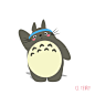 Funny Animated Gifs of Totoro Making Fitness