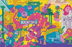 南宁有空设计｜【新南仓】地铁商业街插画-古田路9号-品牌创意/版权保护平台