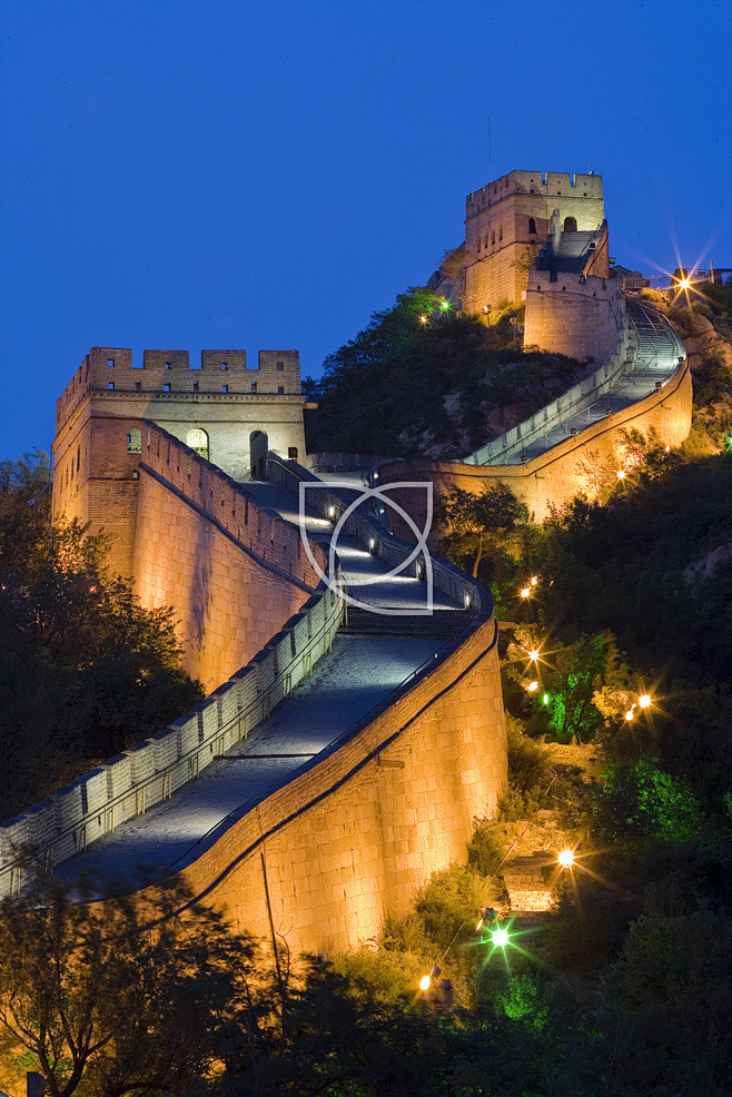 长城夜景