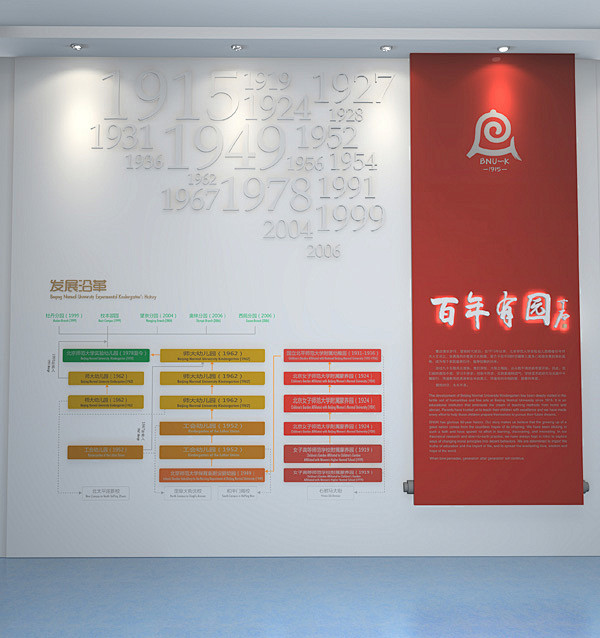 缔力为北京师范大学实验幼儿园提供了园史馆...