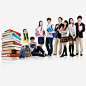 学生读书高清素材 学习 学校 学生 读书 免抠png 设计图片 免费下载