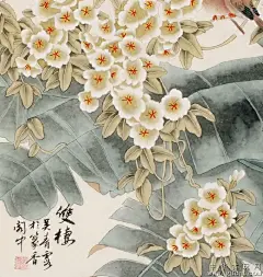 国画 —— 芭蕉叶