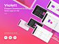 WEB端高品质后台数据系统应用UI Violett Web UI Kit