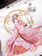 阴阳师手游 樱花 同人图 插画 壁纸 | 樱花姬 | 半次元-第一中文COS绘画小说社区
