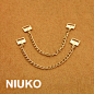 NIUKO辅料 时尚玫瑰金 金属纽扣专卖钮扣子链条配饰品服饰配件-淘宝网