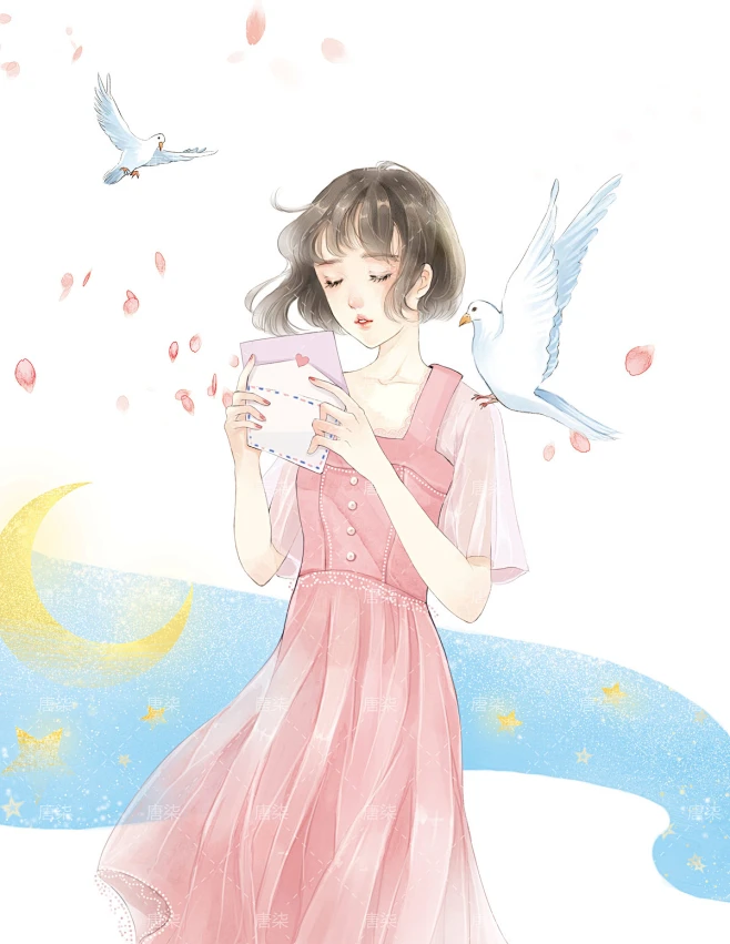 《萱小说》2019年8月刊_汤婧瑶__插画师作品_涂鸦王国gracg.com图片_素锦底图图片素材-花瓣网