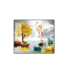 电表箱装饰画免打孔餐厅玄关开关盒轻奢挂画遮挡箱电闸箱客厅墙画