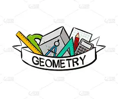 教育海报手绘风格。几何与数学元素