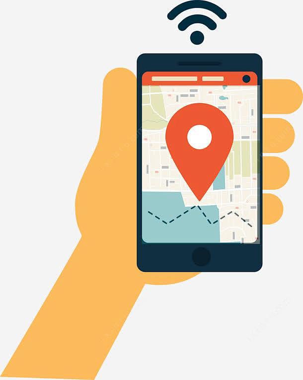 可爱手机卫星定位矢量图png免抠素材新图网