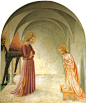 Fra Angelico: Annunciation. At the Convent of San Marco in Florence, Italy.
