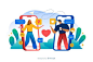 People connecting through dating app concept illustration Free Vector | Free Vector #Freepik #vector #freepeople #freeheart #freelove #freedesign