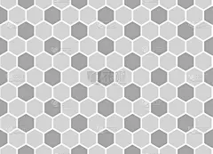 蜂窝灰色无缝背景。矢量股票插图海报