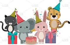 动物,白色,贺卡,可爱的,蛋糕,野生动物,壁纸,象,农场,庆祝