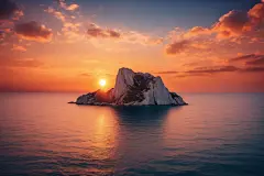 日出海景大海美景摄影图