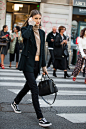 See what the models are wearing off duty in Milan | Of The Minute : On the Street: Milan S/S 18