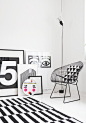 Black and white home by interior stylist Susanna Vento