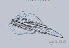 战斗机概念设计模型-航空航天图纸-沐风网