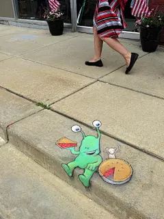 David_Zinn...chalk art #粉笔画#街头艺术#手绘#