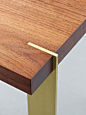 Alice Tacheny Design - Platte Side Table --- a subtle yet eye-catching detail