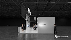 吴-X-X采集到简洁大气-展台