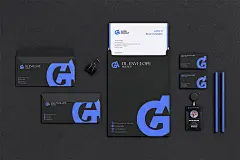 Stationery Mockup 极简企业文创VI品牌信封邀请函信纸文件袋名片工作牌PSD样机_UIGUI-国外高品质设计素材共享网