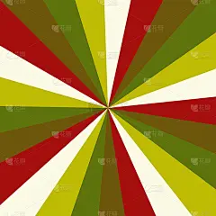 Sunburst背景矢量图案与复古调色板的漩涡径向条纹设计。古董或复古