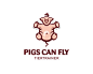 会飞的猪 - logo设计分享 - LOGO圈