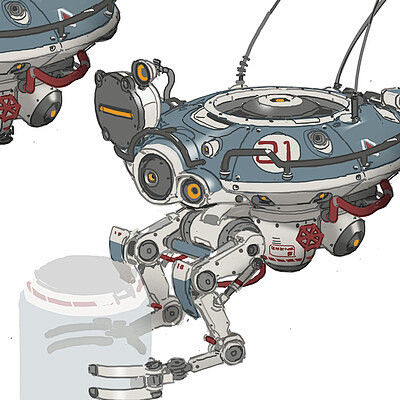 Sci-fi facility sketch 02