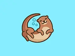 Swimming Otter