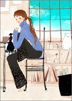 韩国唯美插画欣赏