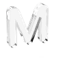 透明玻璃3D立体反射水晶棱镜英文字母数字符号设计素材_PNG