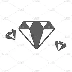 情人节，钻石，翡翠图标