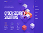 Gen/Ex Cyber Security solutions blockchain security flat icon font typography design site web