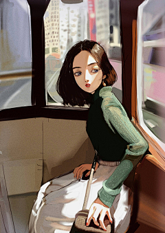 初尘子采集到漫画插画