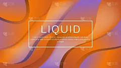 三维液体梯度背景与软颜色网页登陆页和墙纸