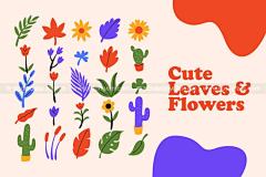 可爱缤纷趣味水果植物花卉手绘插画图片表情包图形装饰icon图标矢量素材下载_颜格视觉