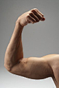 手臂, 肌肉, 强, 二头肌, 演习, 健身, 健美, 成人, 男, 健身房