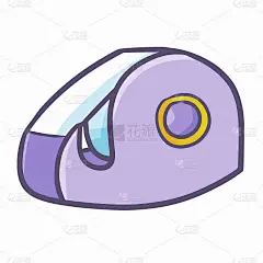 可爱的紫色透明胶带