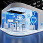 booth Stand Exhibition  3D Render modern