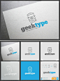 Geektype Logo Template健身房标志国外徽章标签模板素材源文件-淘宝网