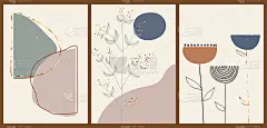 时髦的插图与线，颜色，形状，点，金色，条纹。