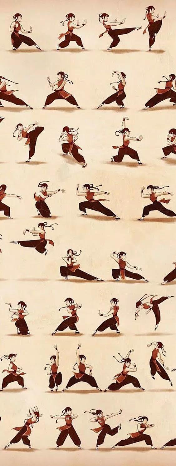 画人物千万少不了这些！1000+武打动作...