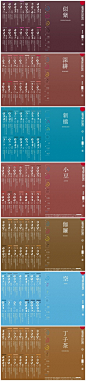 【日本の伝統色】Nipponcolors是一个日本传统用色色谱网站，制作精美，视觉效果极佳。每种颜色不仅数据详尽，而且都有一个好听的名字。网址在http://t.cn/zO25Sgh