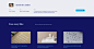 Agency & portfolio website content section screen