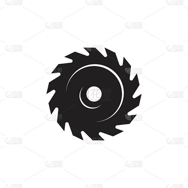 工业锯矢量插图图标
