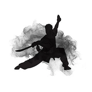 中国风武术剑术水墨元素GIF动态图武术通道元素[gif]-花瓣网