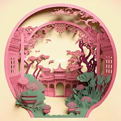 中式非遗剪纸，小仙女们‍♀️可以评选啦