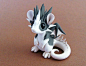 Grey and White Blazed Rat-dragon by eBay seller dragonsandbeasties.