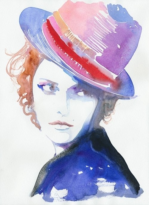 插画家Cate Parr的时髦女郎插画图...
